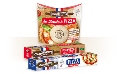 packaging pate à pizza cérélia croustipate