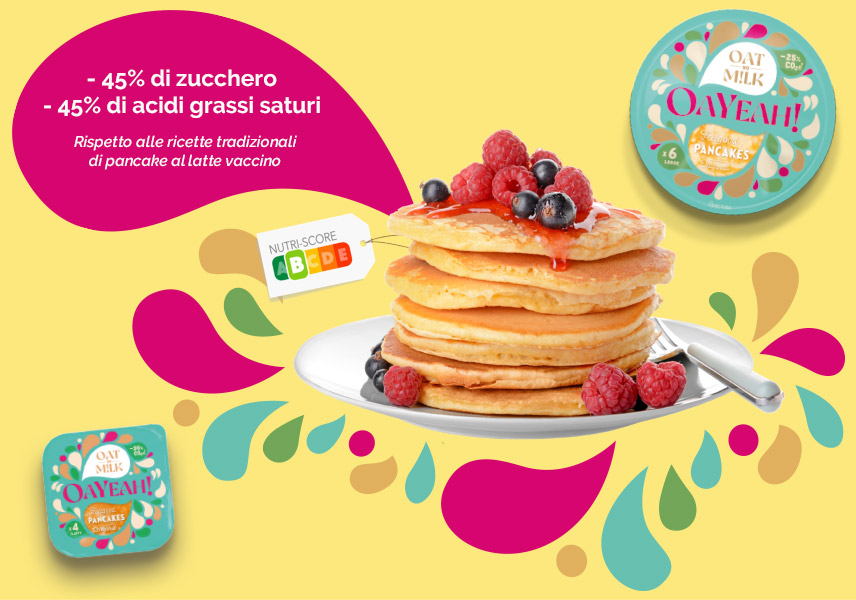 Cérélia Convictions Nutriscore OAYEAH!, LA MARCA DI PANCAKE AL LATTE D'AVENA, BUONI PER VOI