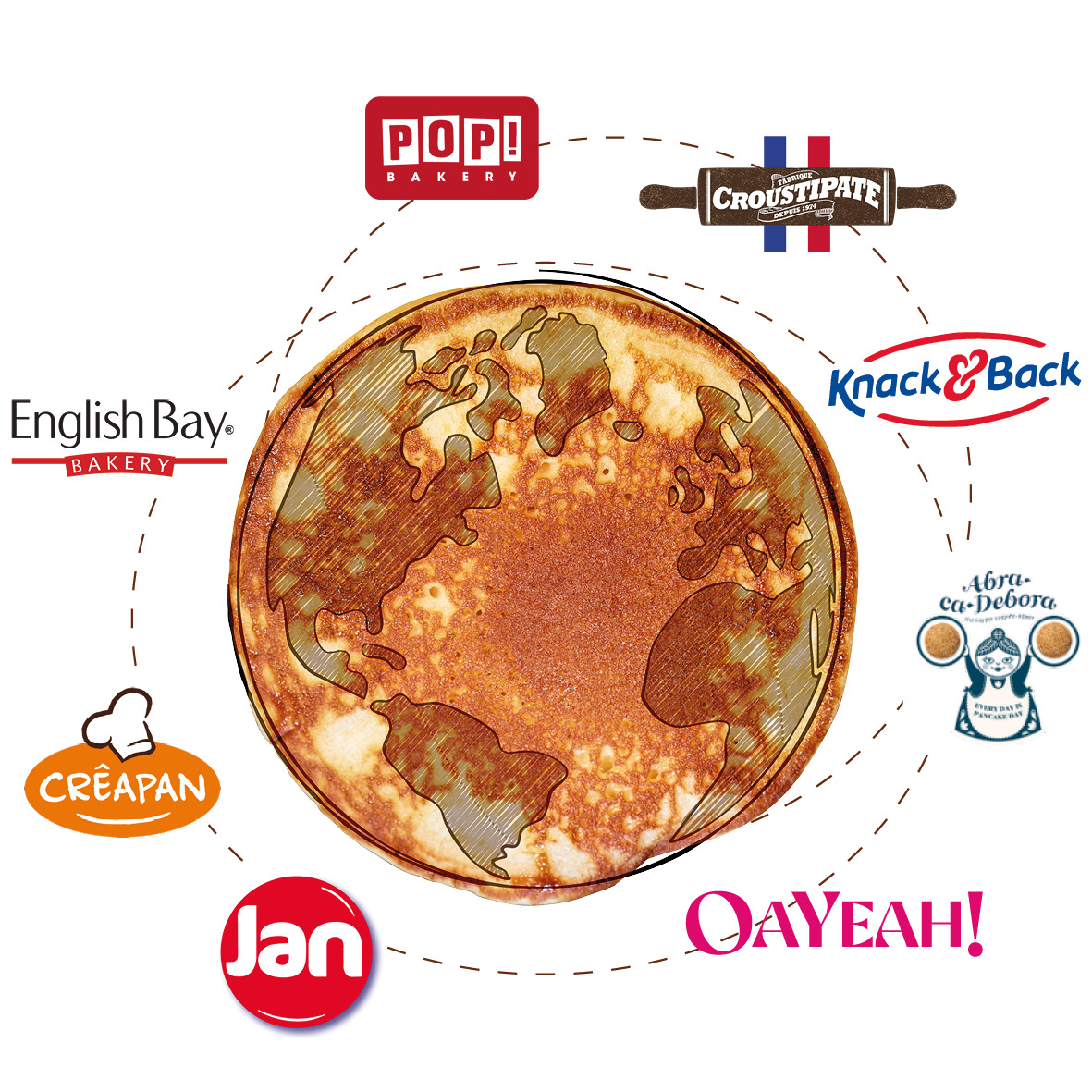 Onze Merken mappemonde cerelia's brands