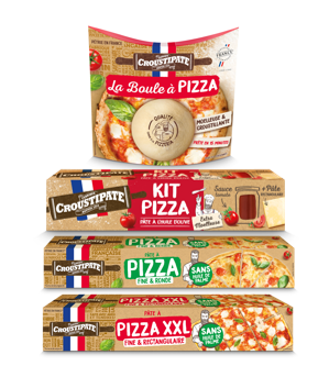 packaging pate à pizza cérélia croustipate