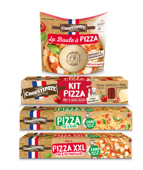 Crousiptate pâte à pizza packaging pate à pizza cérélia croustipate